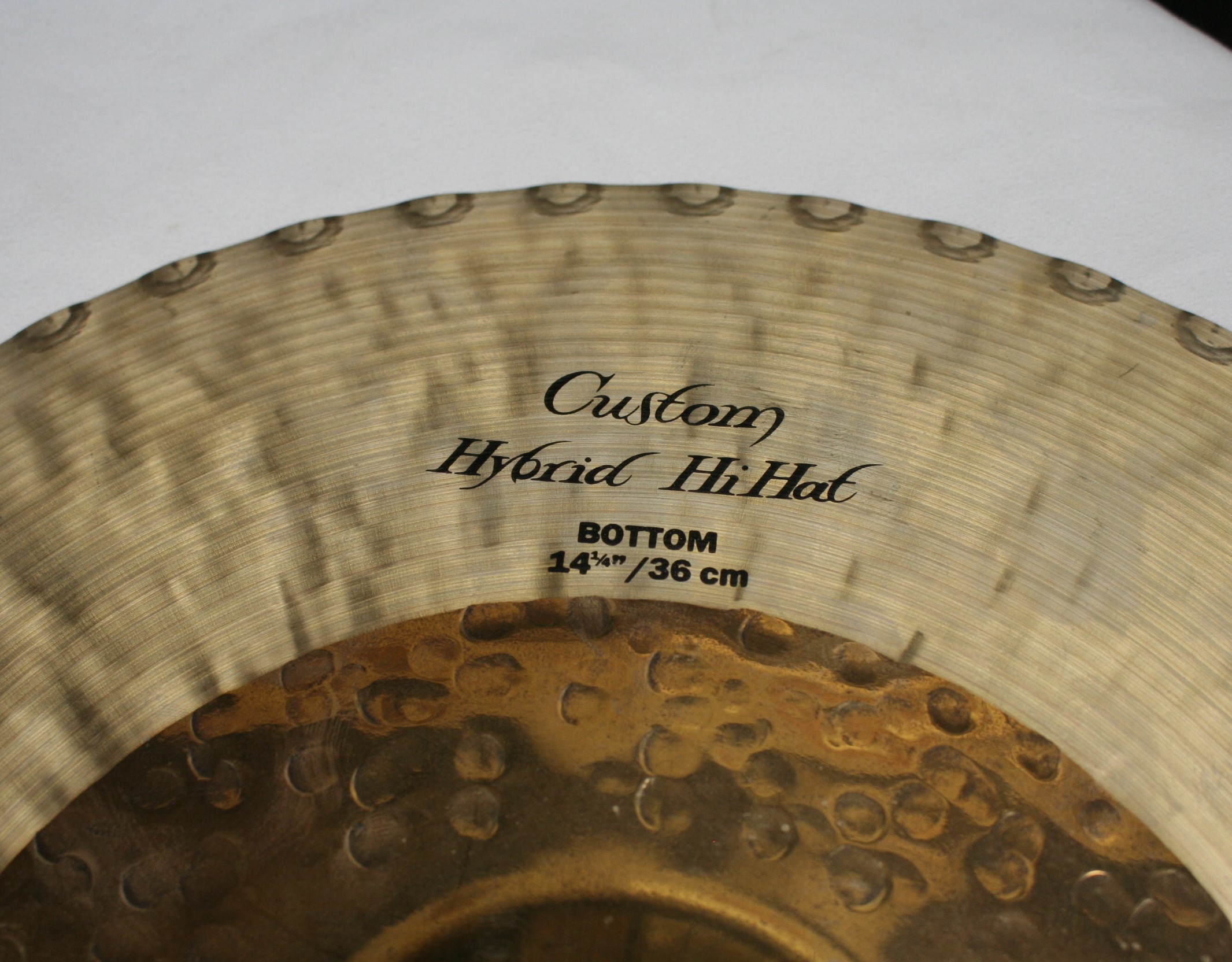 zildjian K custom 14,25 hybrid hihat 1332 / 1141