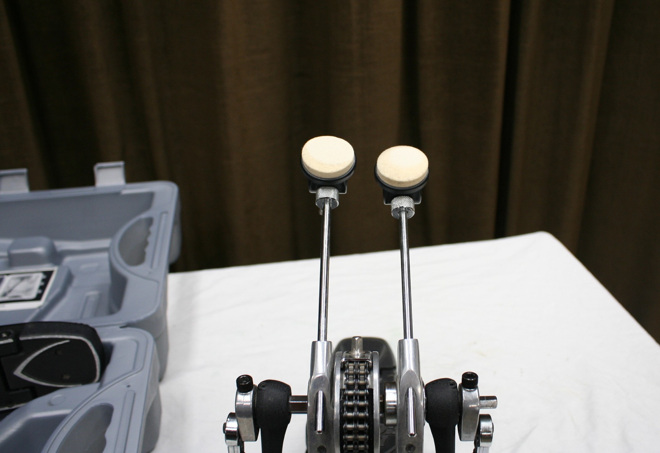 tama iron cobra powerglide dubbelbase pedalen met case