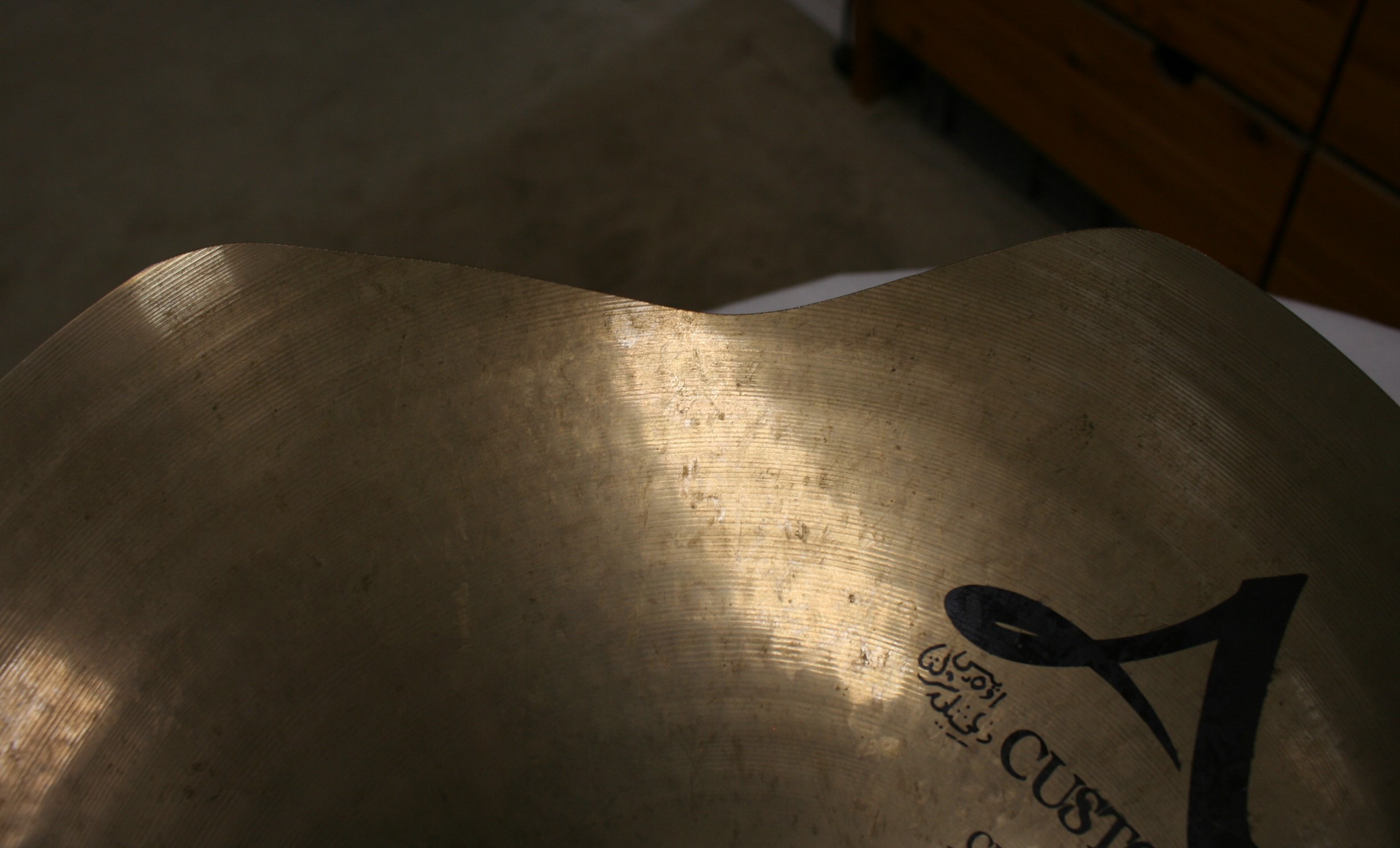 zildjian A custom 17 crash 1124 crashed