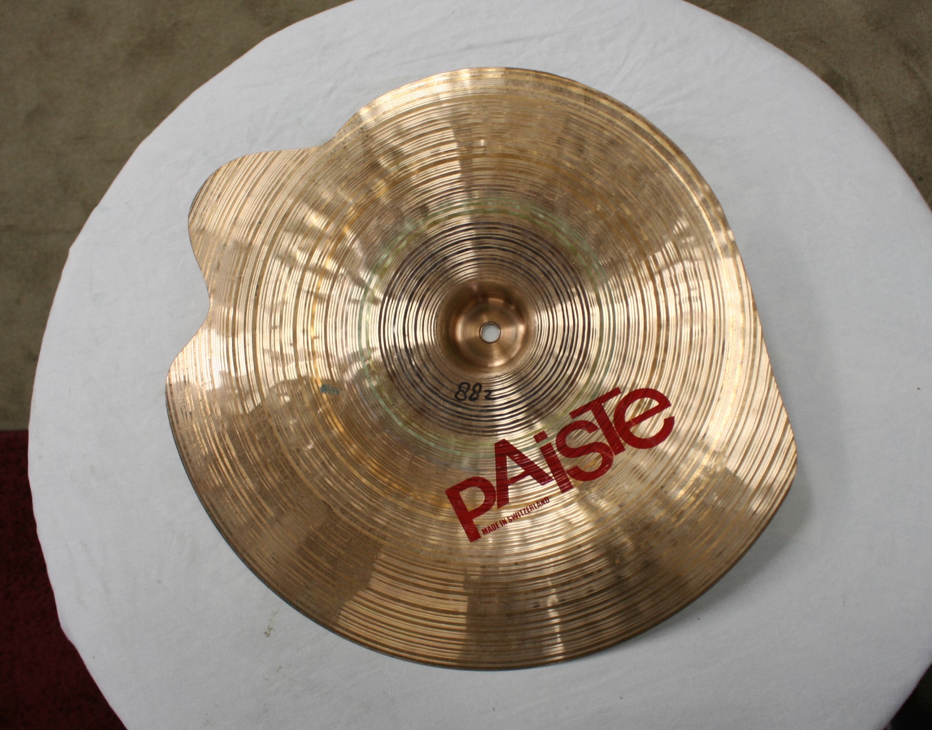 paiste 2002 red label 18 thin crash 882 crashed