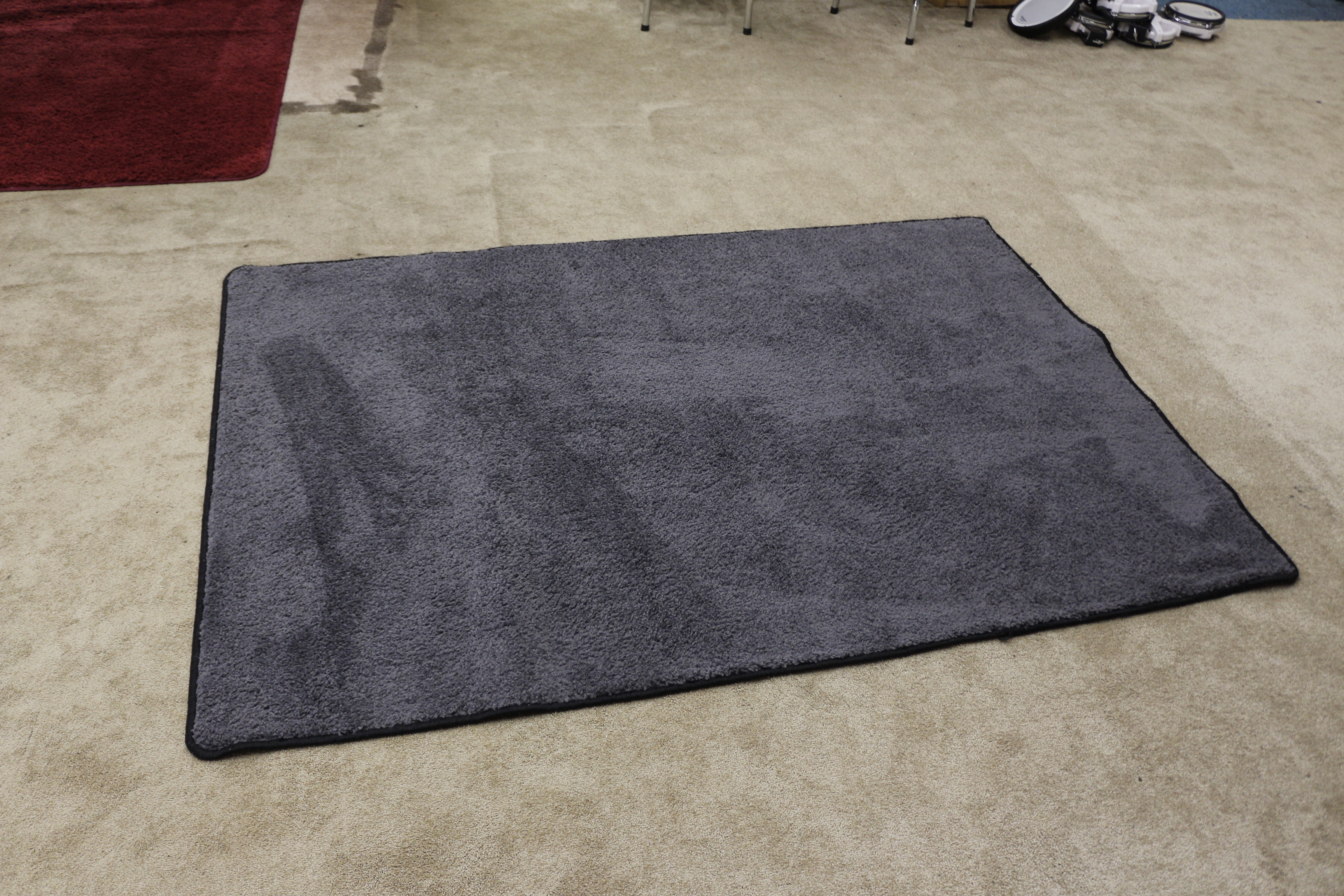 grijs kleed drum mat  130 x 190