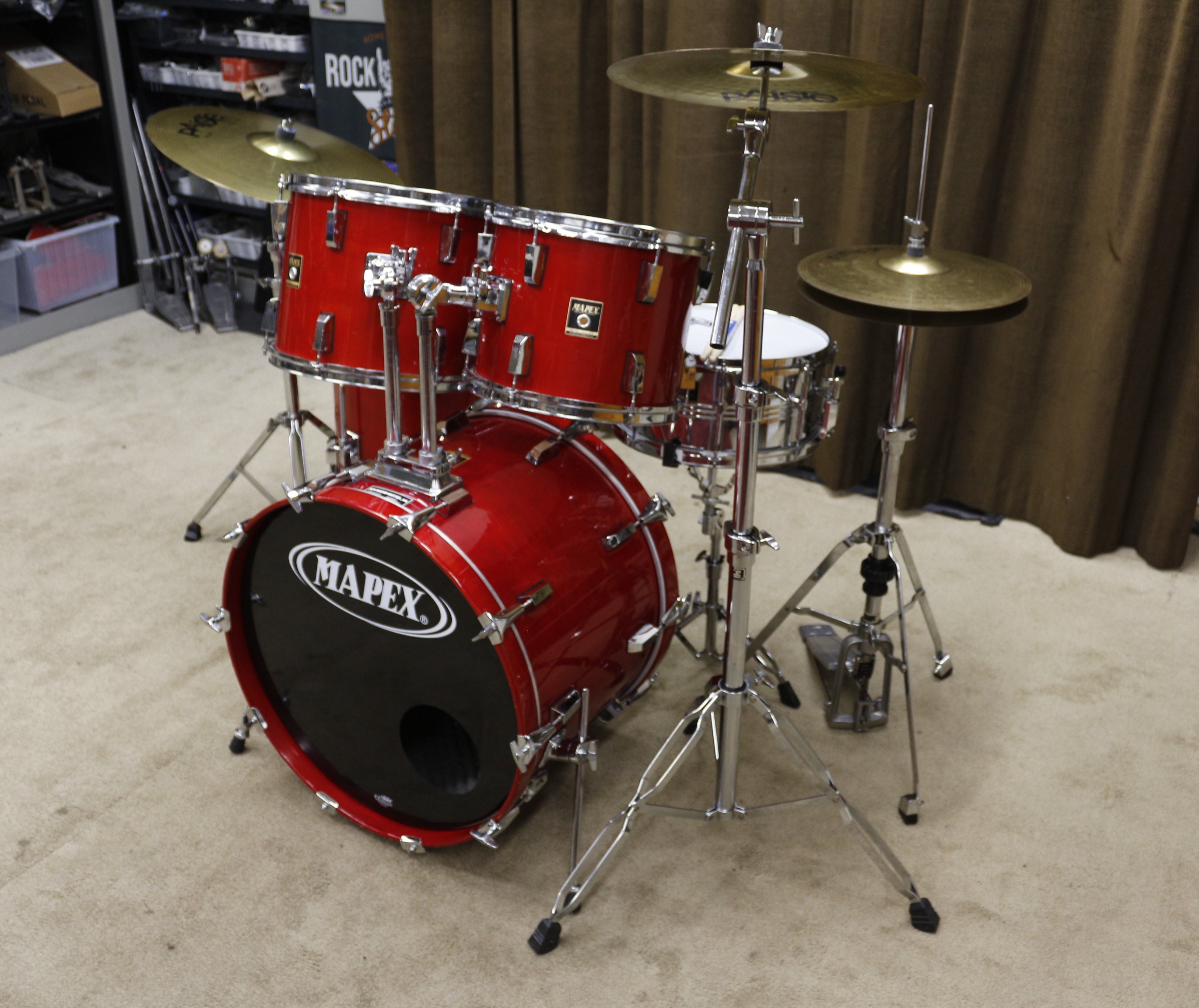 mapex maple rood 22/12/13/16/14sn bekkenset