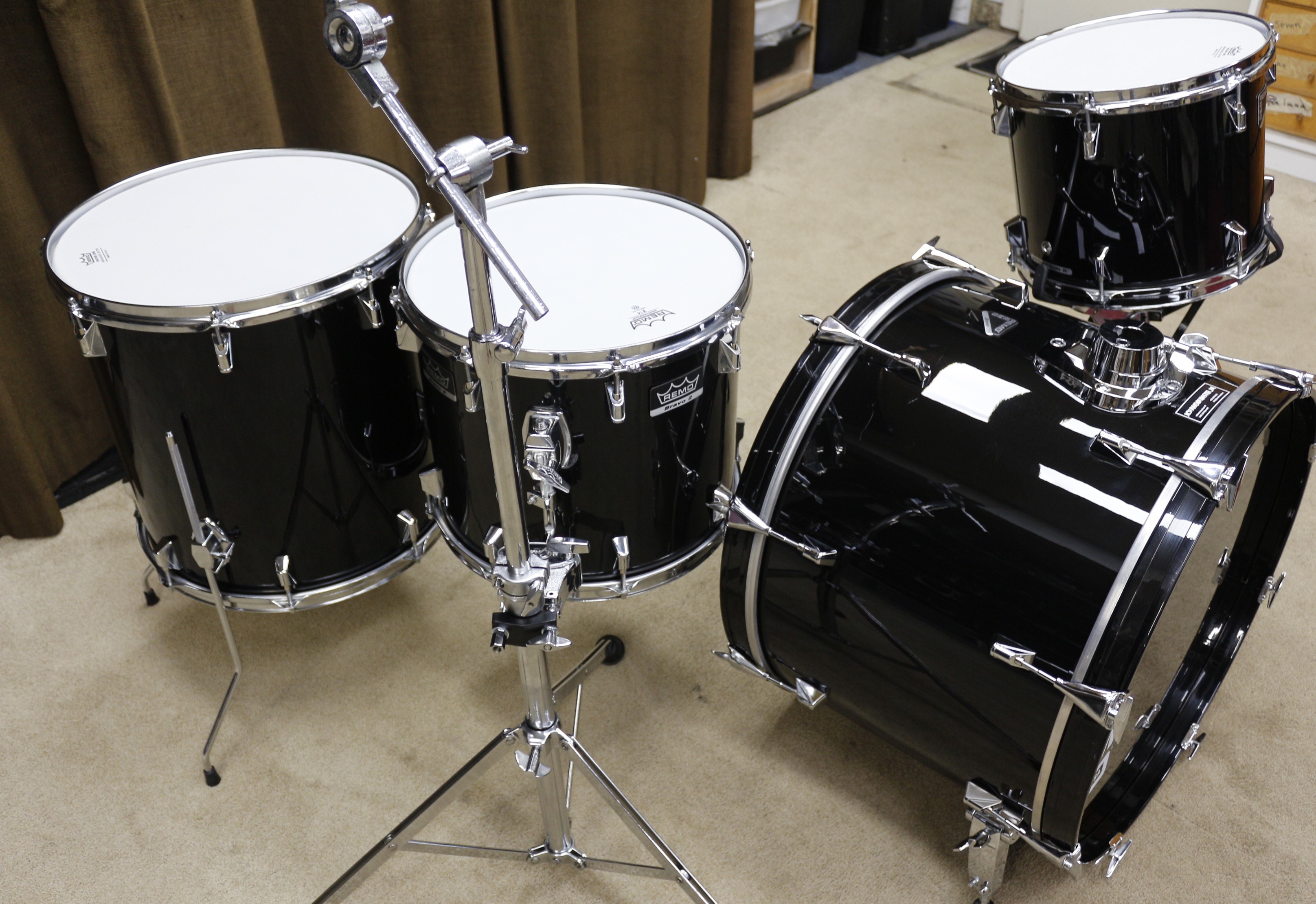 remo acousticon R zwart shellset 22/12/14/16