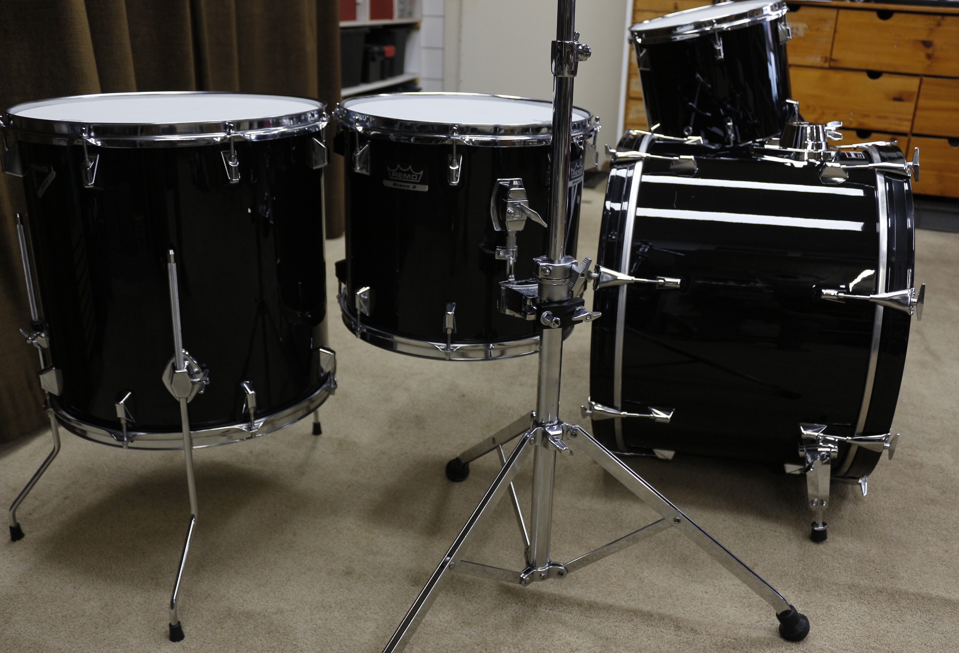 remo acousticon R zwart shellset 22/12/14/16