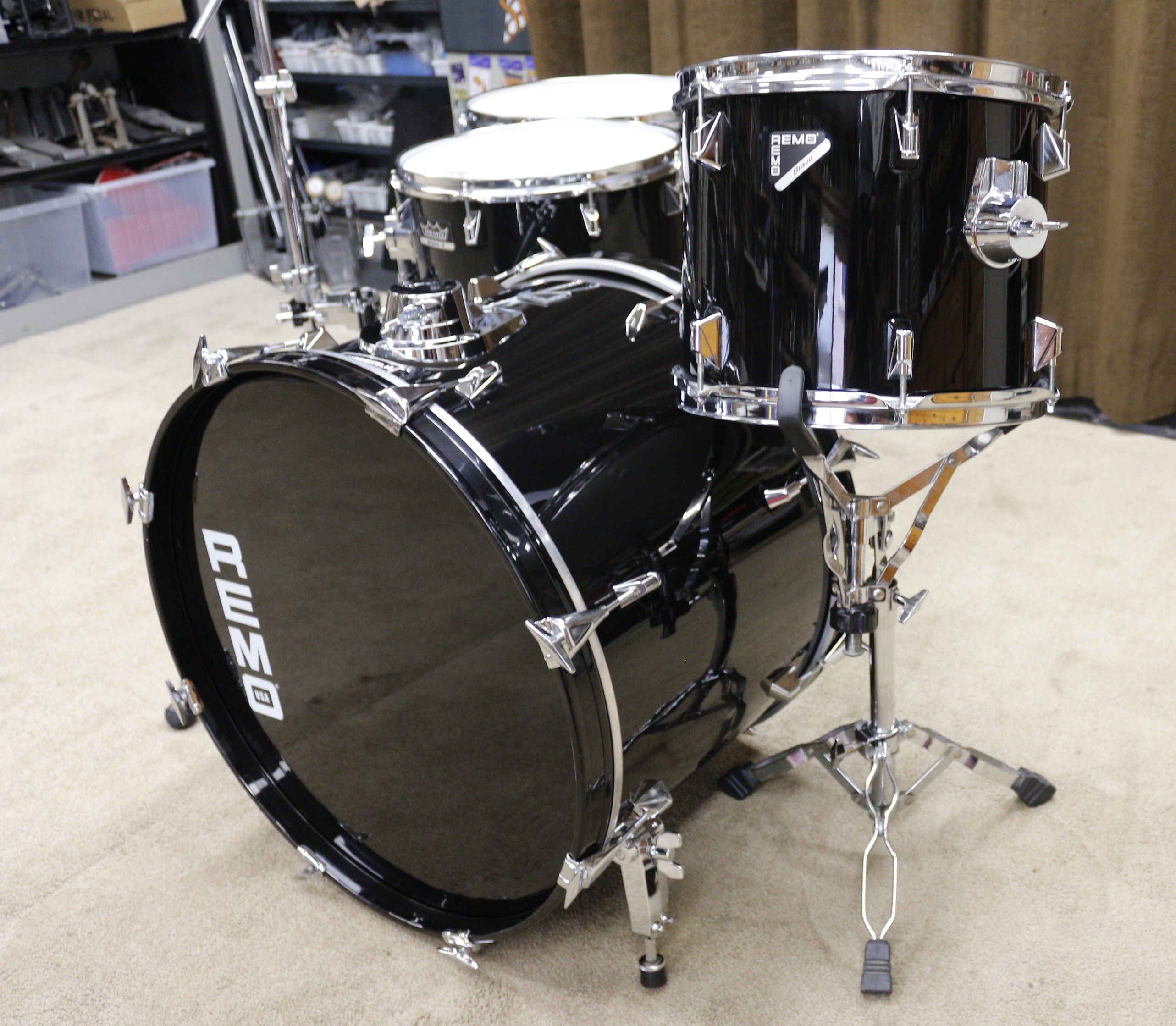 remo acousticon R zwart shellset 22/12/14/16
