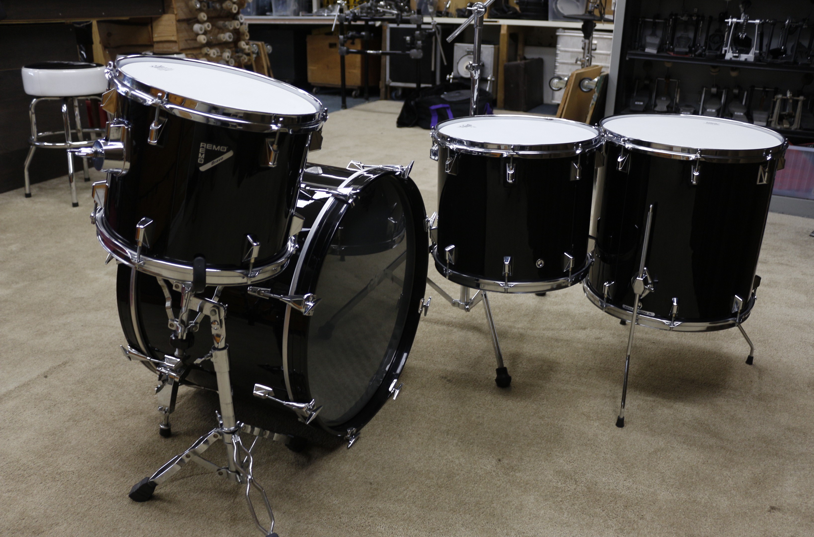 remo acousticon R zwart shellset 22/12/14/16