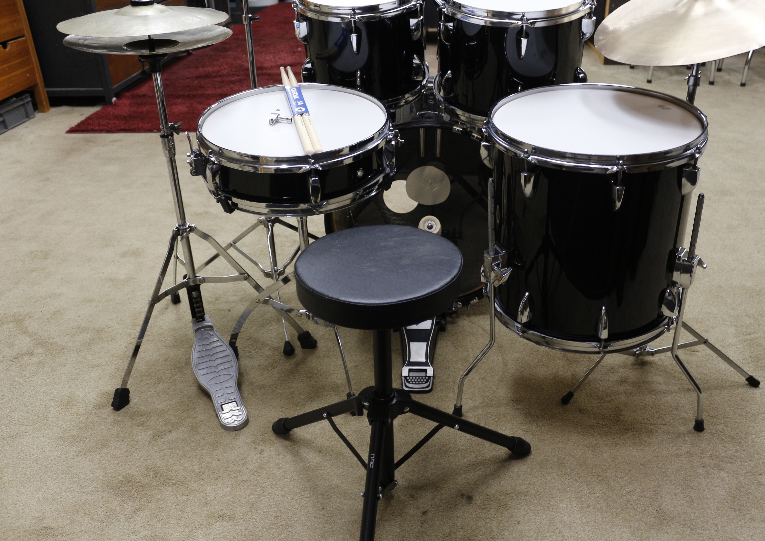 pulse percussion zwart junior beginners 18/10/12/14/13sn bekkenset