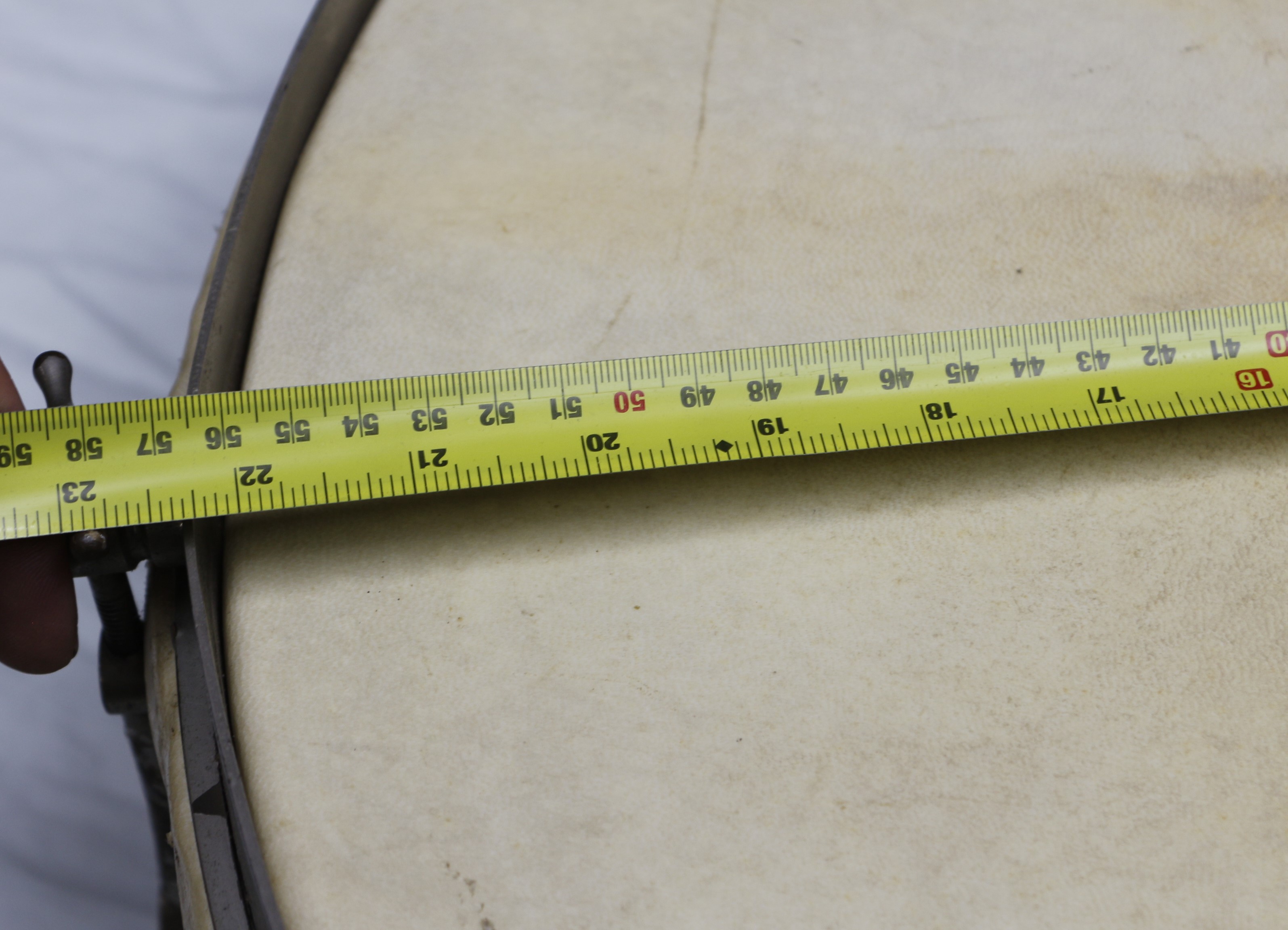 dunne overslag trommel 22 x 6 vintage