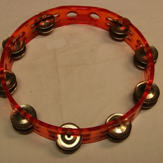 Tambourijn 63 acryl orange 25 cm