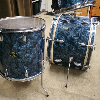 avora vintage shellset blue pearl 22/12/13/16