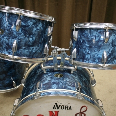 avora vintage shellset blue pearl 22/12/13/16