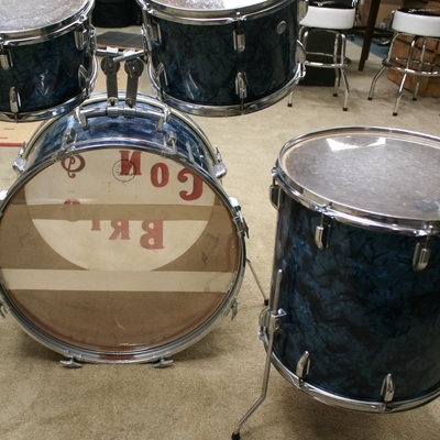 avora vintage shellset blue pearl 22/12/13/16
