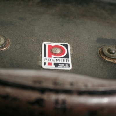 premier  vintage snare case met wieltjes