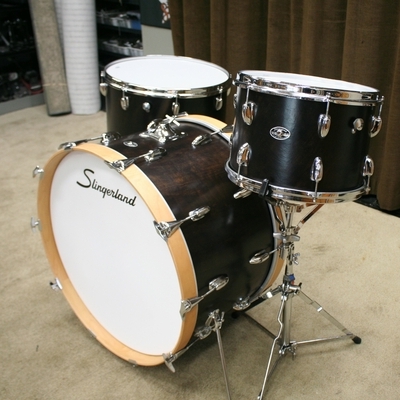 slingerland osmo black vintage shellset 24/13/18