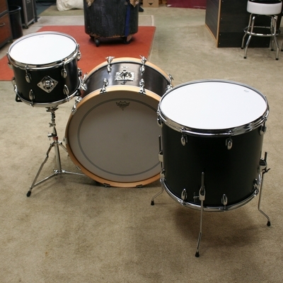 slingerland osmo black vintage shellset 24/13/18