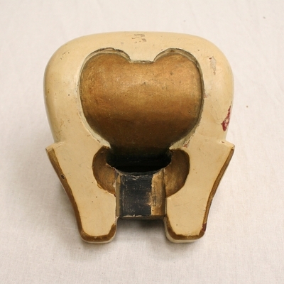 templeblock 7 wit geel 12.5 cm