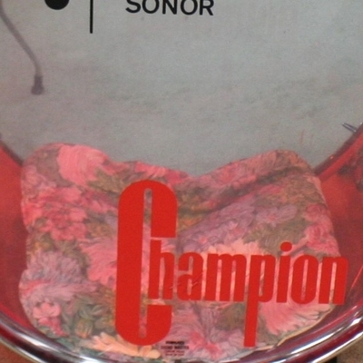 sonor champion acrylic red vintage shellset 24/14/16/18