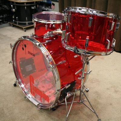sonor champion acrylic red vintage shellset 24/14/16/18