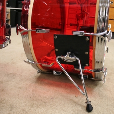 sonor champion acrylic red vintage shellset 24/14/16/18