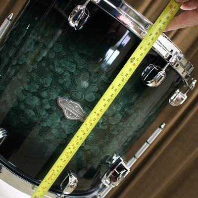tama starclassic performer molten steel blue burst 16 floortom