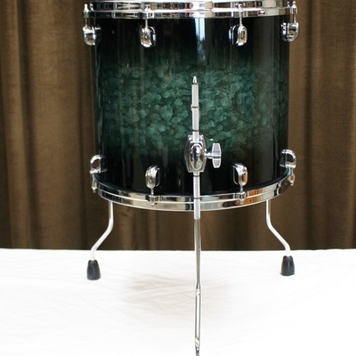 tama starclassic performer molten steel blue burst 16 floortom