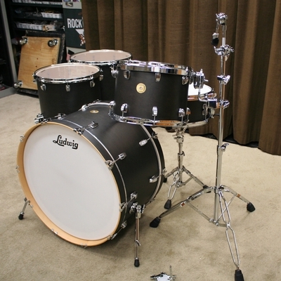 ludwig continental zep set black satin 26/14/16/18/14sn