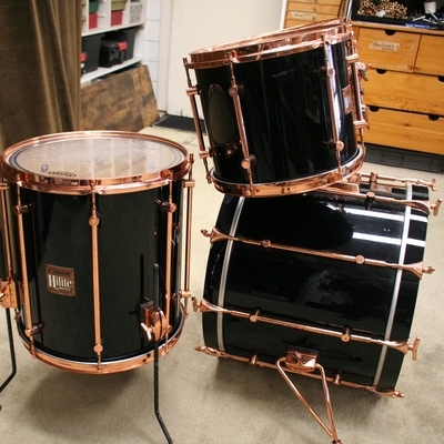 sonor hilite exclusive black copper shellset 22/12/13/16