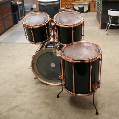sonor hilite exclusive black copper shellset 22/12/13/16