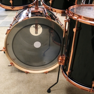 sonor hilite exclusive black copper shellset 22/12/13/16