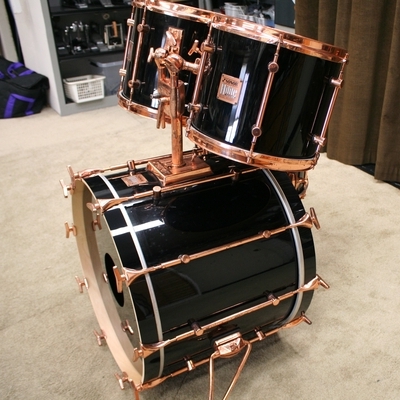 sonor hilite exclusive black copper shellset 22/12/13/16