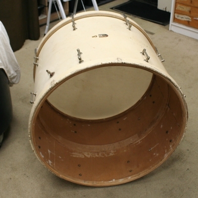 vintage bassdrum vd glas