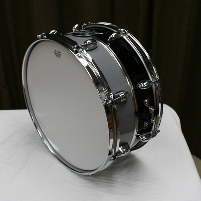 snare 154 gretsch retro luxe 14 x 6,5 pewter/black chrome band