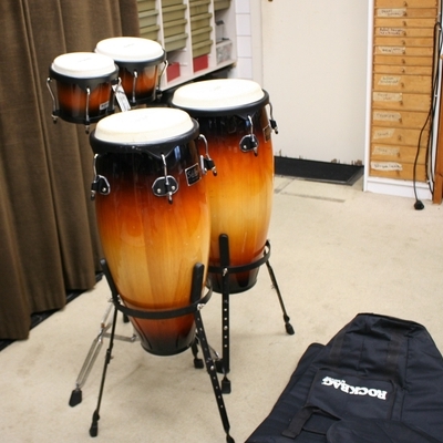 percussie set conga's en bongo's