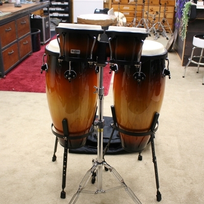 percussie set conga's en bongo's
