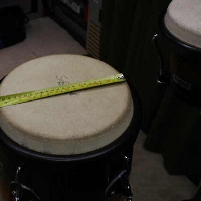 percussie set conga's en bongo's