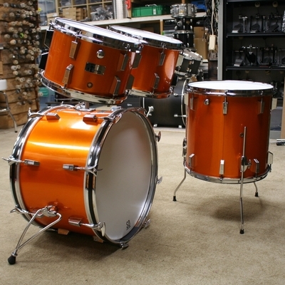 sonor champion orange vintage shellset 22/12/13/16