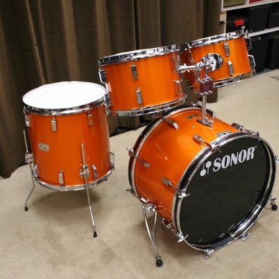 sonor champion orange vintage shellset 22/12/13/16
