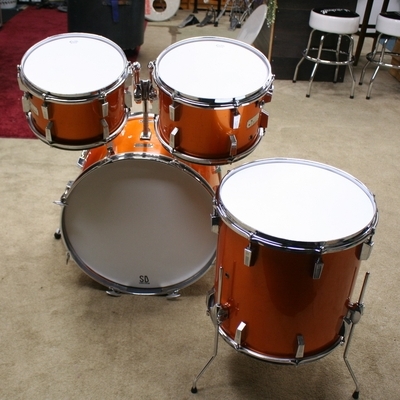 sonor champion orange vintage shellset 22/12/13/16