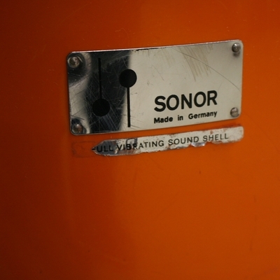 sonor champion orange vintage shellset 22/12/13/16