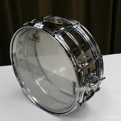 snare 166 pearl mirror chrome steel shell 14 x 5,5