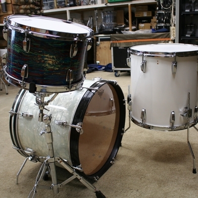 ludwig blue olive vintage shellset jelly bean 20/12/16