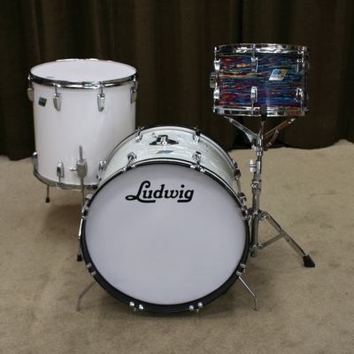 ludwig blue olive vintage shellset jelly bean 20/12/16