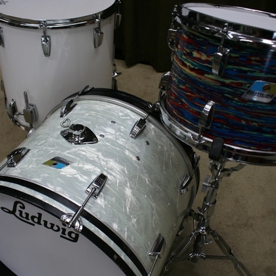 ludwig blue olive vintage shellset jelly bean 20/12/16