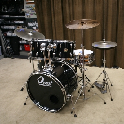 osan zwart beginners drumstel 22/10/12/14/14sn bekkenset
