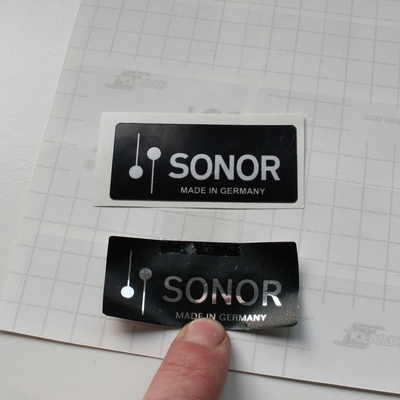 sonor stick on badge