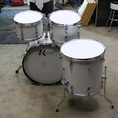 rogers white vintage shellset 22/12/13/16