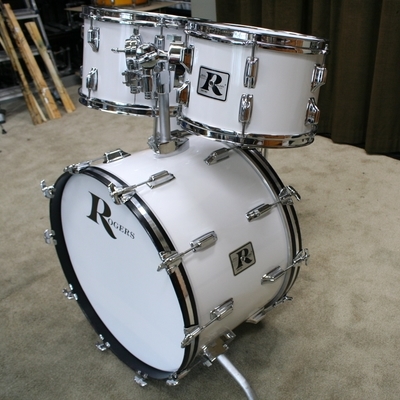 rogers white vintage shellset 22/12/13/16